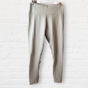 BRAZILIAN butt enhancing leggings textured fabric sexy TikTok slimming SZ XXL